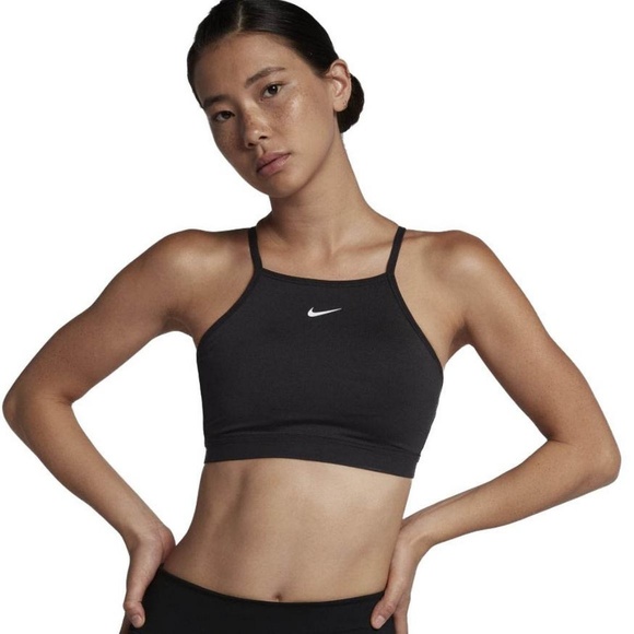 nike pro high neck sports bra